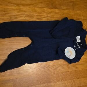 Little Sleepies Navy Blue Bodysuit